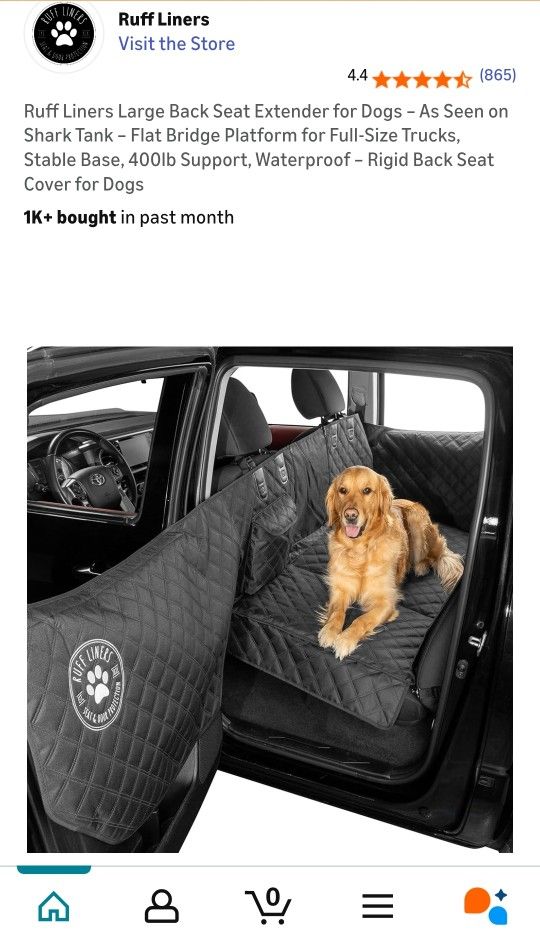 Ruff Liners Large Back Seat Extender for Dogs