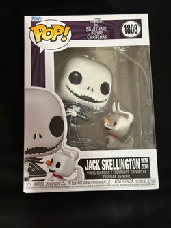 NEW Jack Skellington With Zero #1808 Funko Pop