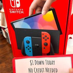 Nintendo Switch OLED New Gaming Console -PAYMENTS AVAILABLE-$1 Down Today 