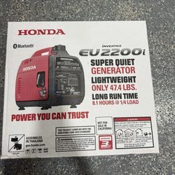 Honda Eu2200i 2200 Watt Inverter Generator New 