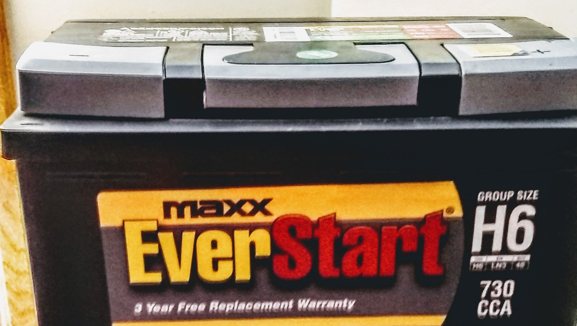 New Maxx EverStart battery 730 CCA group size H6 comes with 3-year replacement battery warranty only $65 going fast folks.!