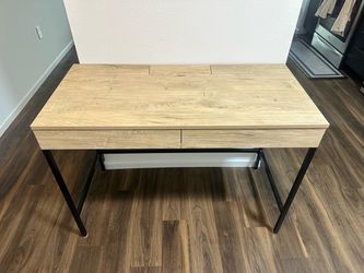 Loring Wood Writing Desk with Drawers