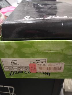 BRAND NEW 12 Girl 'Saddle' (camel) colored girls universal shoe