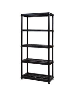 Greenmade 5-Tier Utility Rack Shelf Set 150lbs Black New In Box
