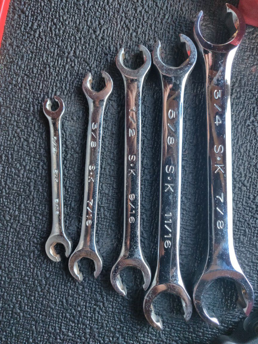 S-K line wrench set good shape
