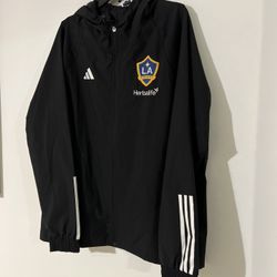 ADIDAS LA GALAXY RAIN JACKET L & XL