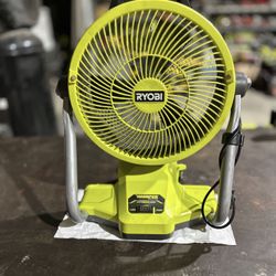 RYOBI ONE+ 18V Cordless Hybrid WHISPER SERIES 12 in. Misting Air Cannon Fan (Tool Only