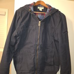 Duluth Men's Fire Hose Flannel-Lined Hooded Action Jacket M
