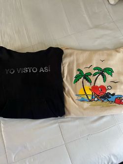 Two Bad Bunny Hoodies