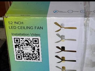 52 inch LED Ceiling Fan with DC Motor $30