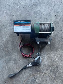 3000 lb Remote Controlled Winch