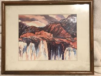 Original Watercolor titled Abandoned Ruin