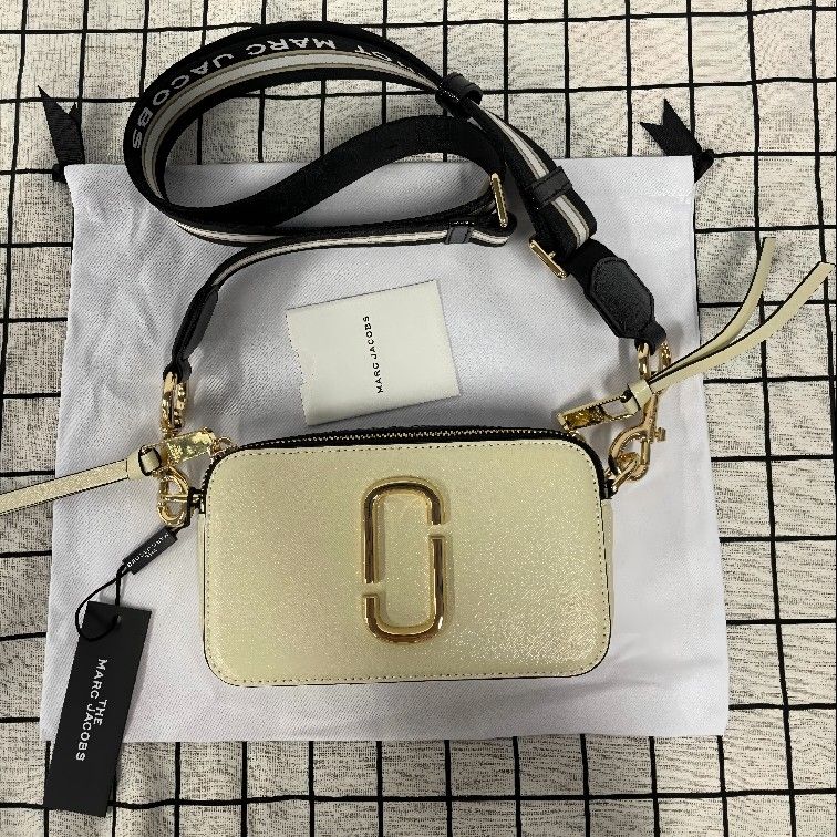 Marc Jacobs The Snapshot Crossbody Bag Cloud White Multi