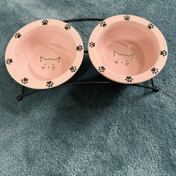 Cat Water Food Dish