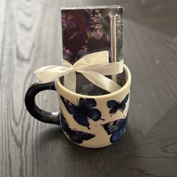 Pretty Mug With Notebook And Pen 