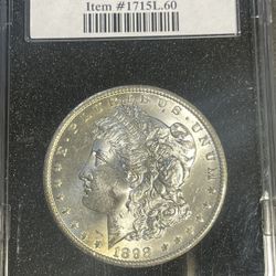 1898-O Morgan Silver Dollar Graded MS 60