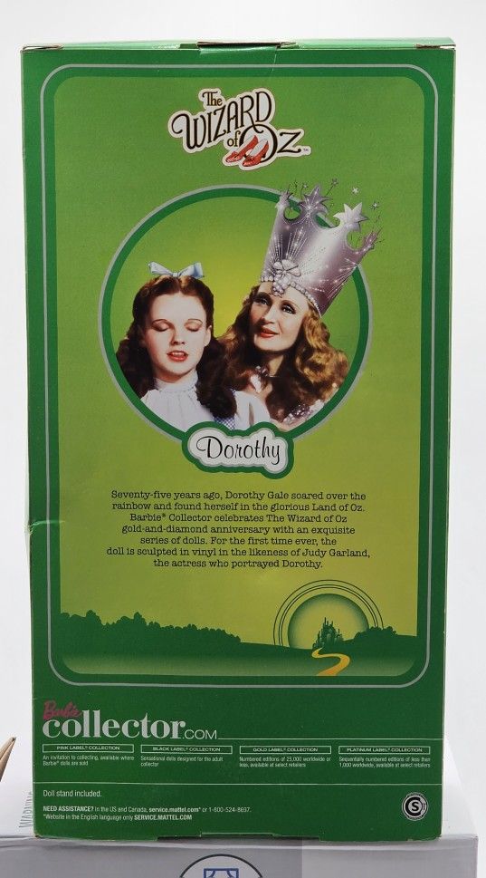 Barbie 75th Anniversary The Wizard of Oz Dorothy Doll Pink Label 2012