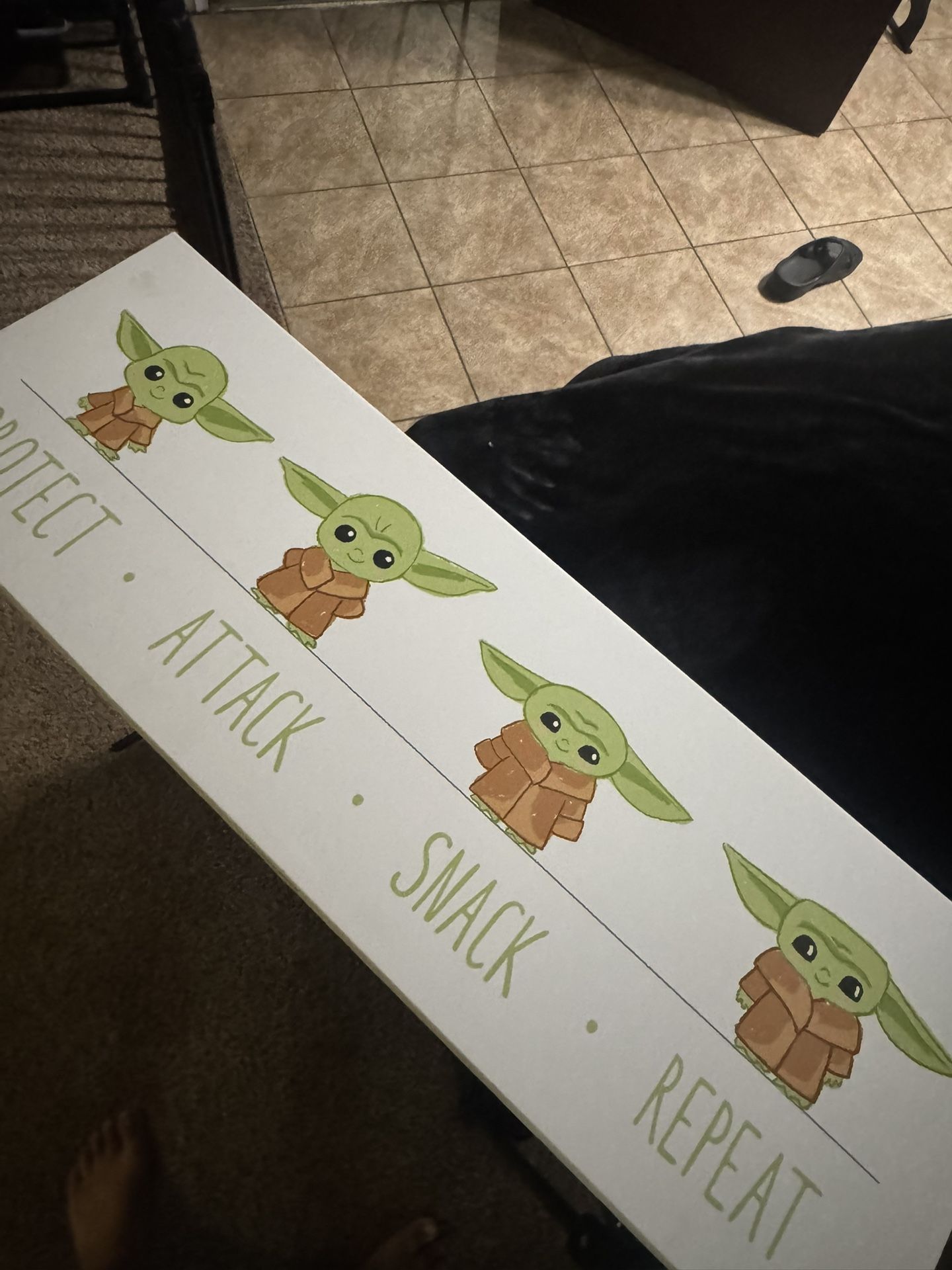 Grogu Baby Yoda Star Wars Picture Frame