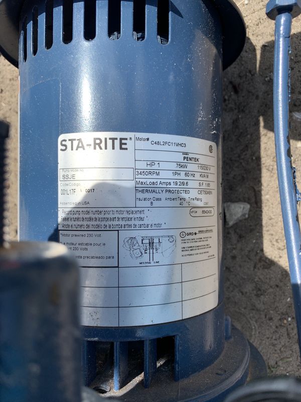 sta rite water pressure tank