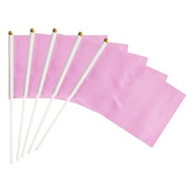 Pink stick flags 50pcs