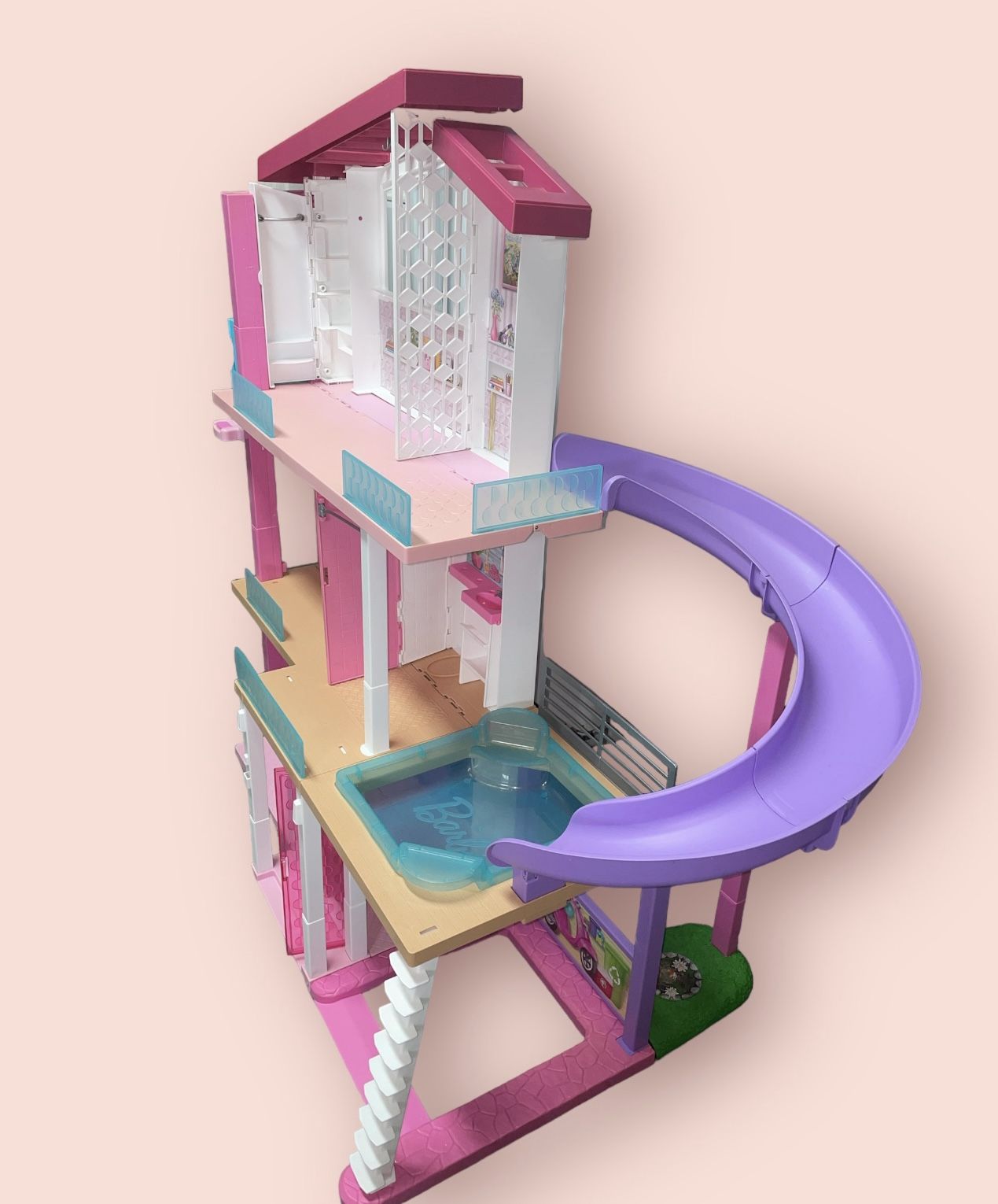 Mattel Barbie Dreamhouse Dollhouse with Wheelchair Accessible Elevator,  Pool 887961531282