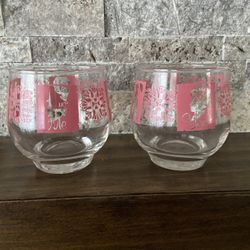 Vintage His and Hers Cocktail Glasses