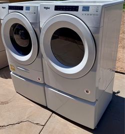 Washer and gas dryer