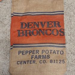 1988 DENVER BRONCO BURLAP SACK