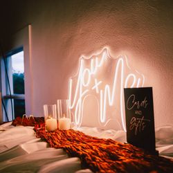 You & Me Wedding Led Sign 
