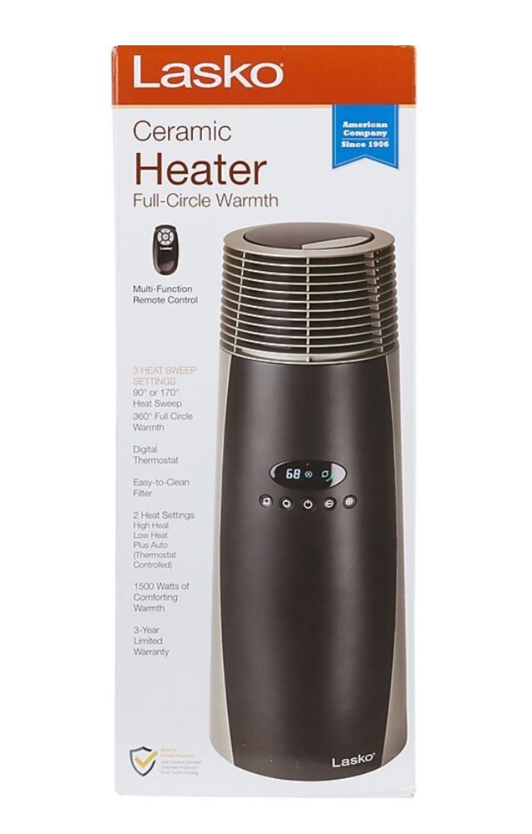 Electric Heaters Lasko Ceramic Heater Full Circle Warmth Lasko