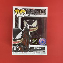2020 Funko Pop Marvel Venom 749 GITD CHASE Winged Venom Limited Glow Chase 
