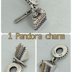 1 Pandora Celebration Cake Dangle charm