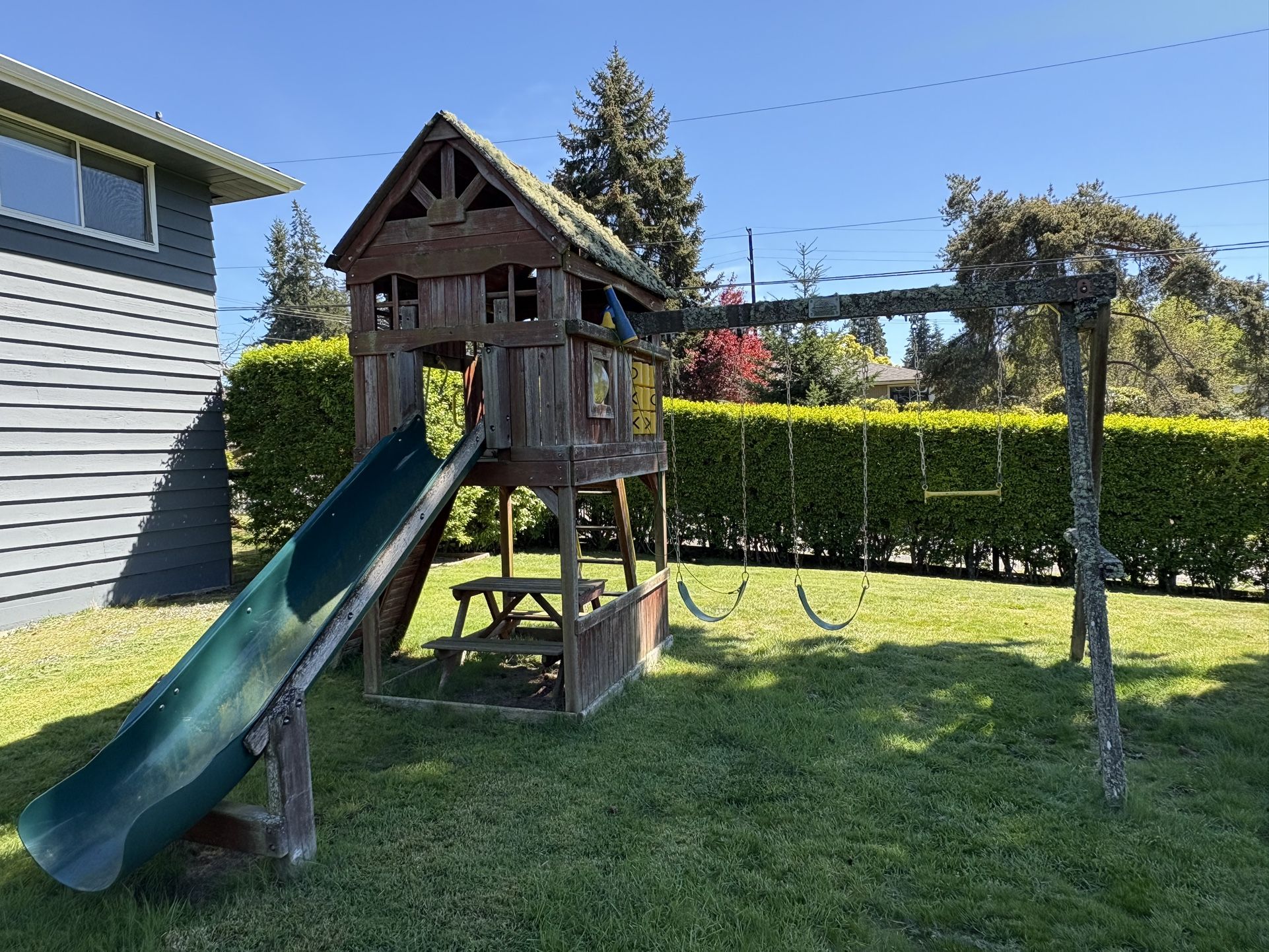 FREE Rainbow Play Systems Wooden Playset