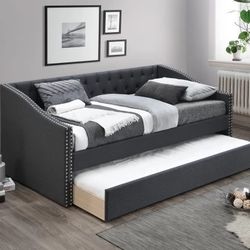 Gray Twin Day Bed w/ Trundle 