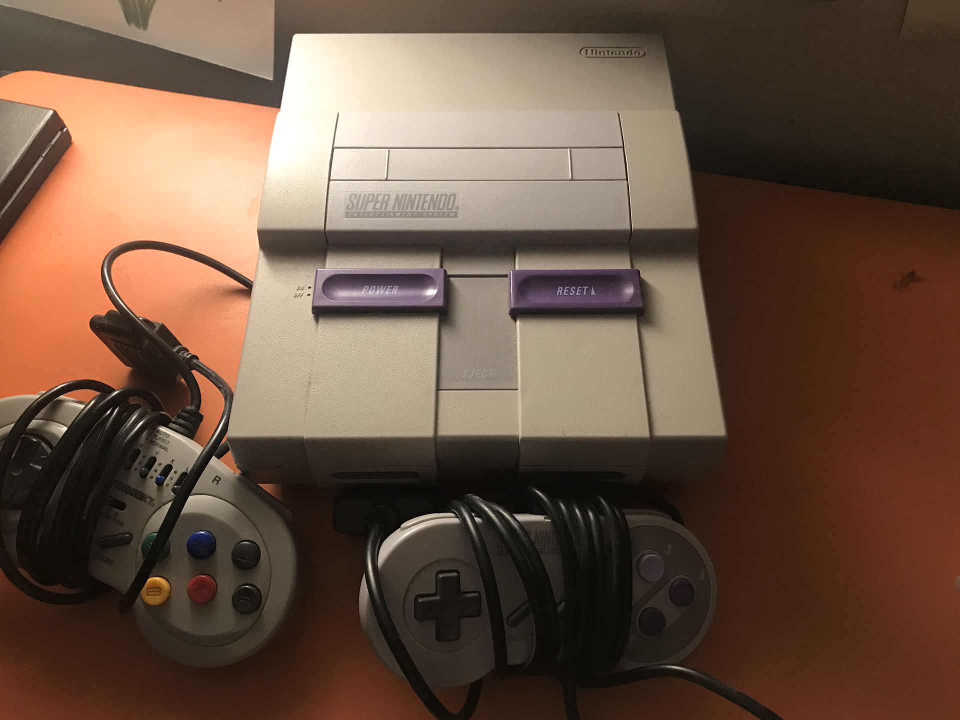super nintendo with 22 games and super gameboy