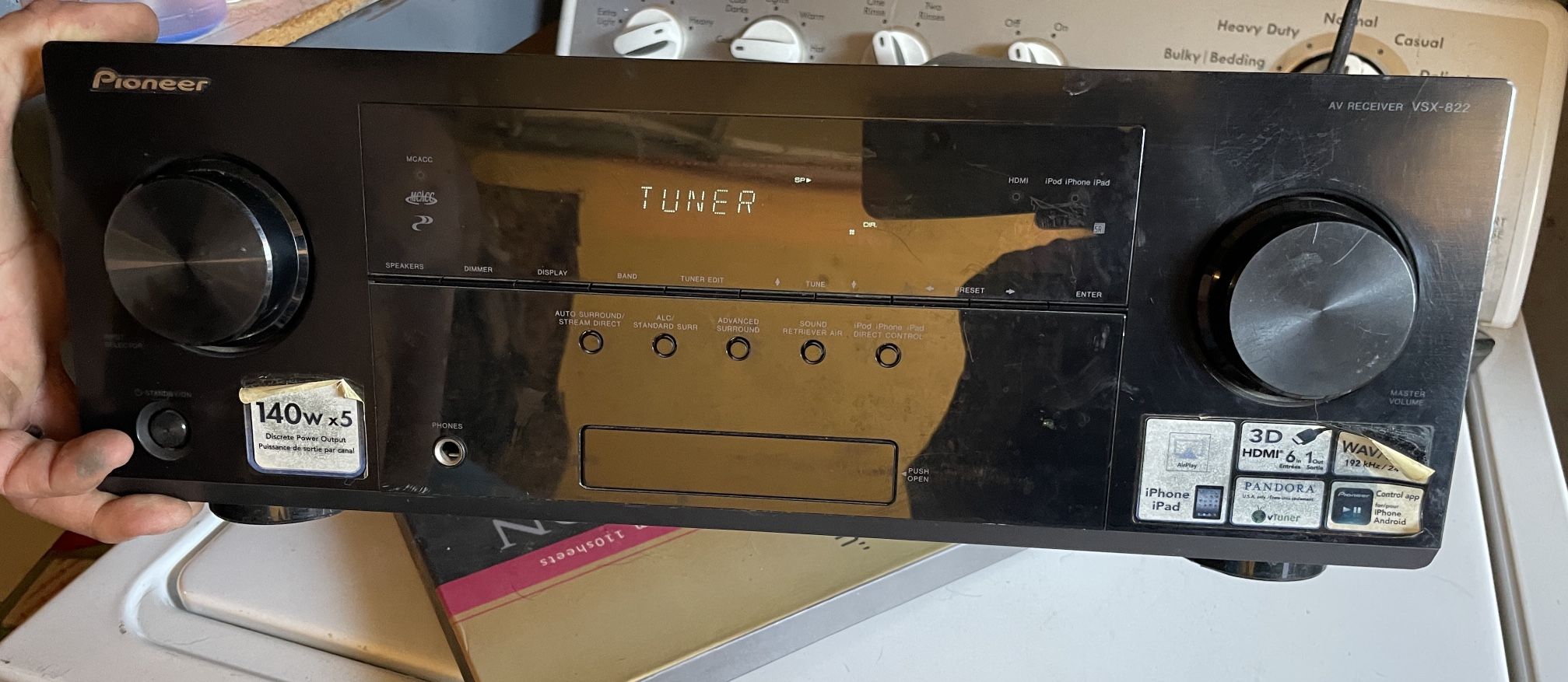 pioneer av receiver vsx-822