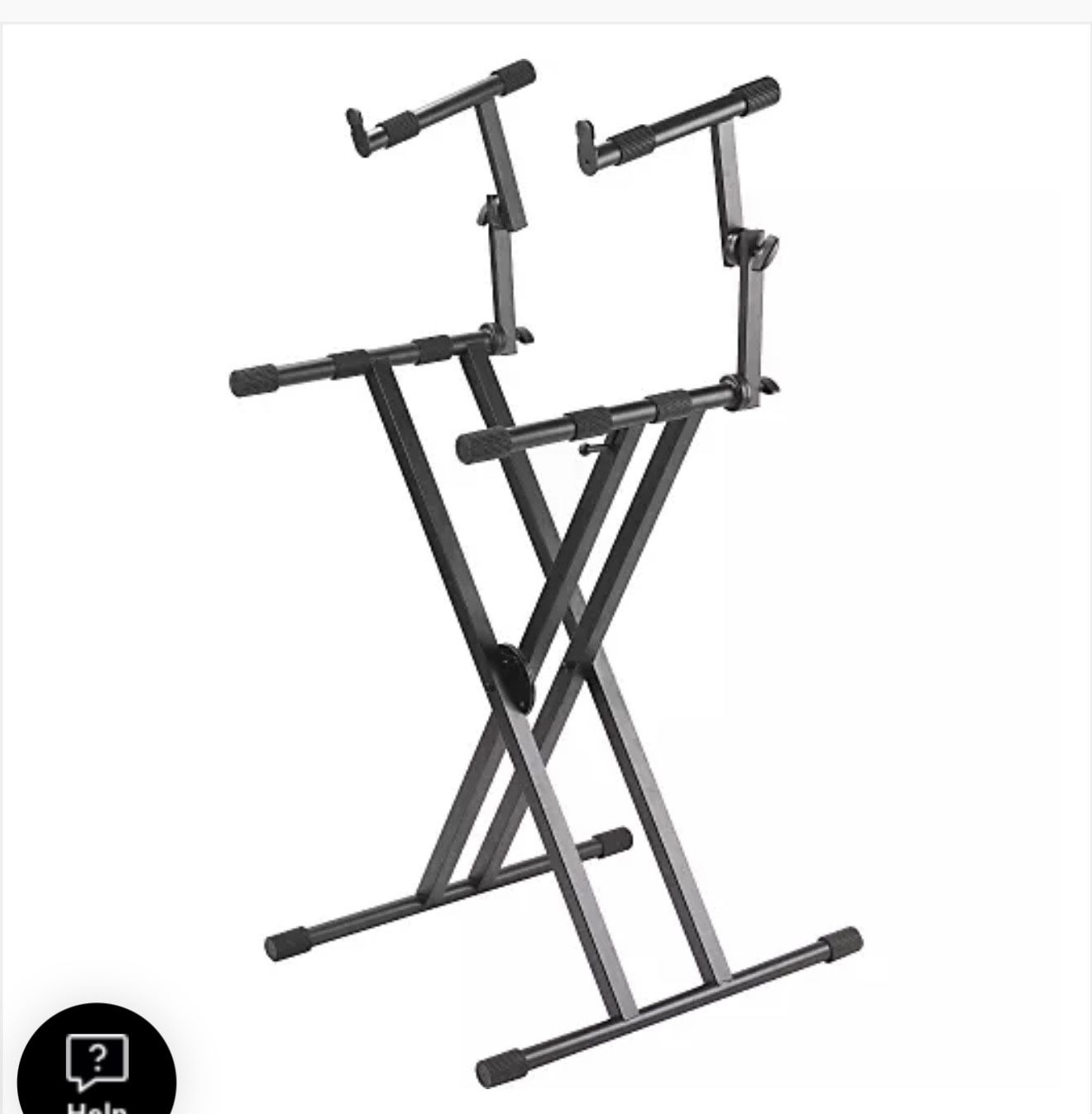 Proline PL402 2-Tier Double X-Braced Keyboard Stand