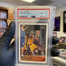 1996 Kobe Bryant Topps #138 Rookie Card  PSA 8.5