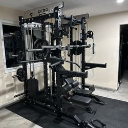 Smith Machine 400 | Adjustable Bench | 245lb Cast Iron Olympic Weights | 7ft Olympic Bar | Fitness | Gym Equipment | FREE DELIVERY/INSTALLATION 🚚 🛠️