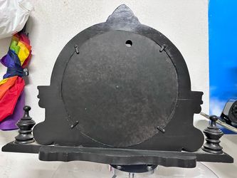 Black Mantel Clock Back Panel
