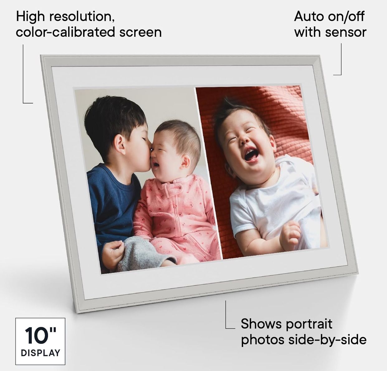 Brand new White ‼️‼️Aura Carver 10.1" WiFi Digital Picture Frame | The Best Digital Frame for Gifting | Send Photos from Your Phone | Quick, Easy Setu