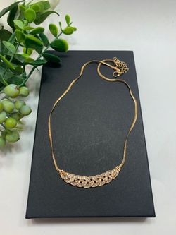 Romantic Choker Chain Necklace Fashion Accessory, GOLD Color