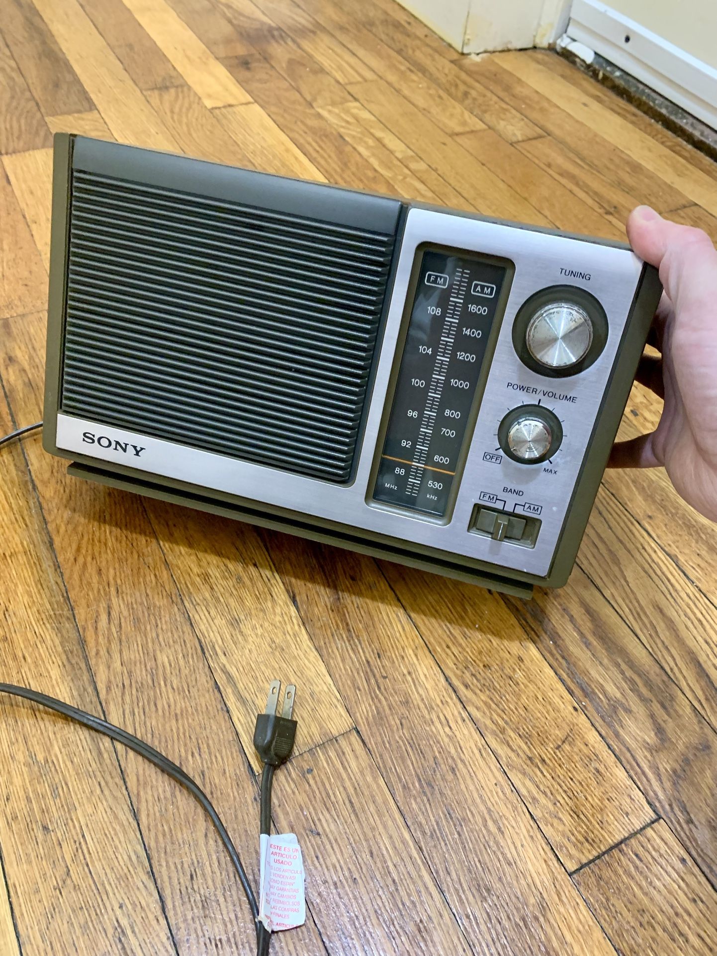 sony fm am band table Top radio