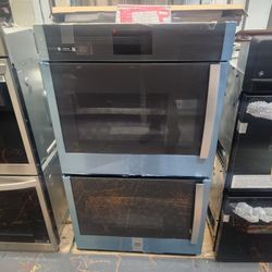 Ge Profile 30 Inch Built.in Electric Double Wall Oven Convection Air Fry Left Hinge Stainless 