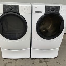 White Kenmore Elite Washer And Gas Dryer