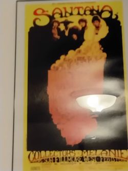 Santana Collectors Concert Poster Fillmore