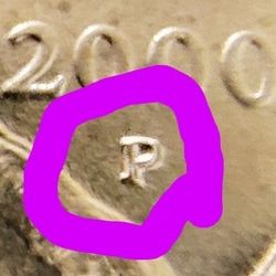 2000-P Error Sacagawea Gold Tone $1.00 Coin.
