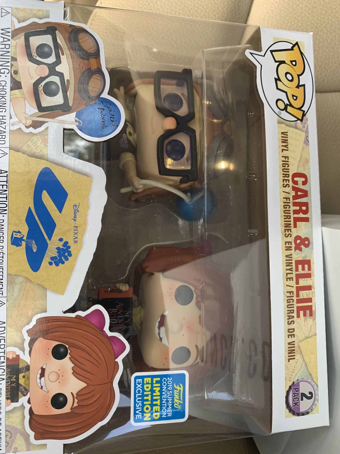 Funko Pop Carl and Ellie 2 Pack Disney Up SDCC Exclusive