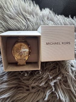 Michael Kors Whitney MK6729 Gold-Tone Pavé Chronograph Watch (Brand New in Box)