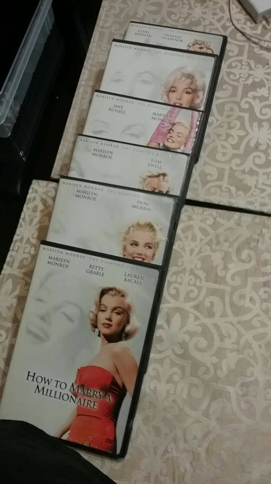 Marylin Monroe dvd collection. 6 dvds.